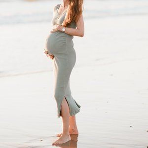 GAP Maternity Ribbed Tank Dress